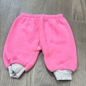 Vintage 90s Pink and Gray Jogger Sweatpants - size 12 months